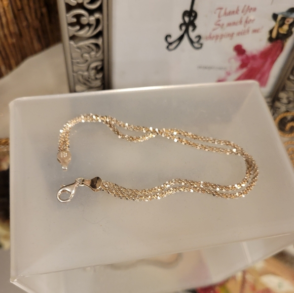 MILOR ITALY DOUBLE POPCORN CHAIN BRACELET 924 STERLING SILVER 5mm 8" 6.8g - Picture 2 of 7